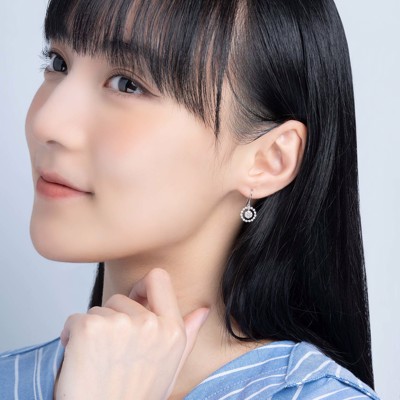 18K White Color Gold Natural Diamond Earrings