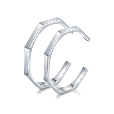 堅定的愛 925 純銀鑽石情侶手鐲套裝