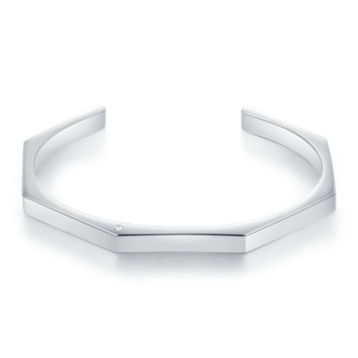 堅定的愛 925純銀鑽石情侶手鐲 (女裝)