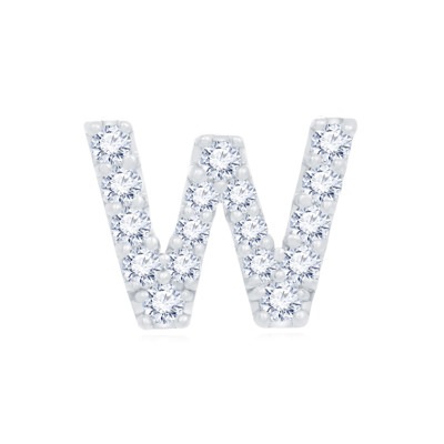 14K White Color Gold Natural Diamond Single Earring