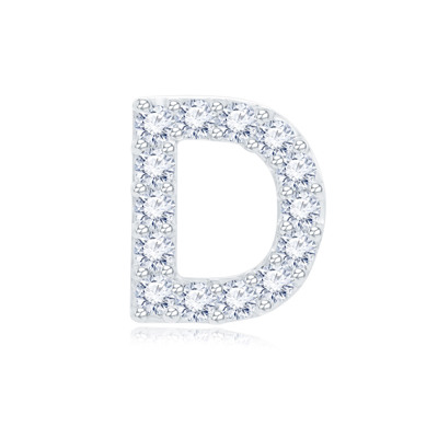 14K White Color Gold Natural Diamond Single Earring
