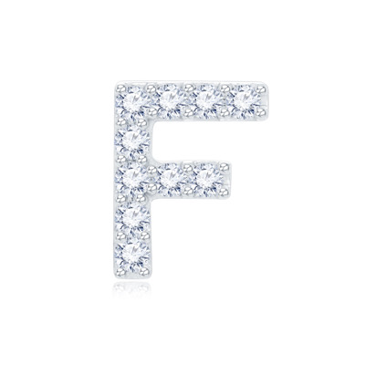 14K White Color Gold Natural Diamond Single Earring