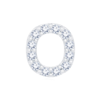 14K White Color Gold Natural Diamond Single Earring