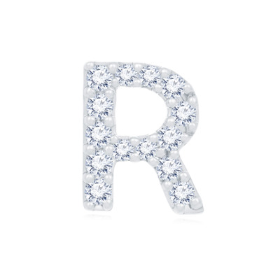 14K White Color Gold Natural Diamond Single Earring