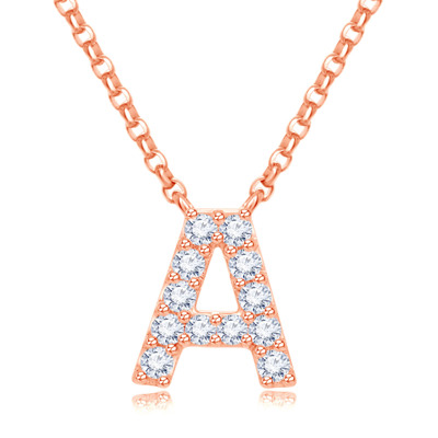 14K 紅色黃金天然鑽石鑲嵌頸鍊