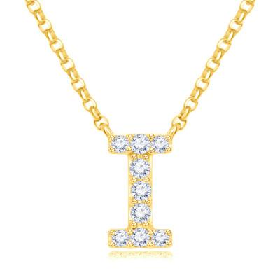 14K 黃色黃金天然鑽石鑲嵌頸鍊