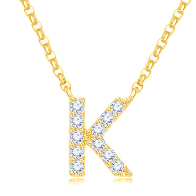 14K 黃色黃金天然鑽石鑲嵌頸鍊