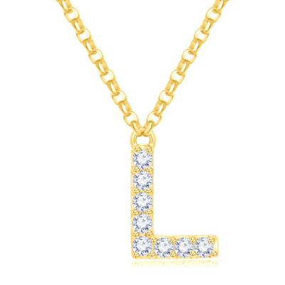 14K 黃色黃金天然鑽石鑲嵌頸鍊